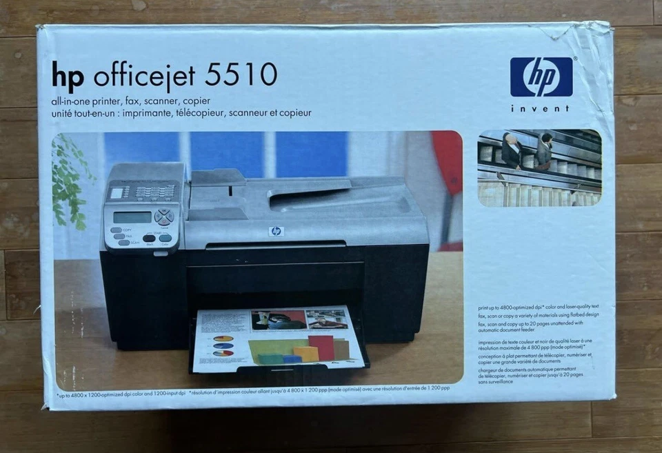 HP OfficeJet 5510XI All-In-One Tintenstrahldrucker Kopierer Scanner Fax Neu OVP - Bild 1 von 3