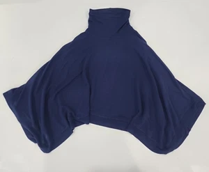 POLO Ralph Lauren Girls Navy Turtleneck Poncho Stretch Modal Size 6X - Picture 1 of 7