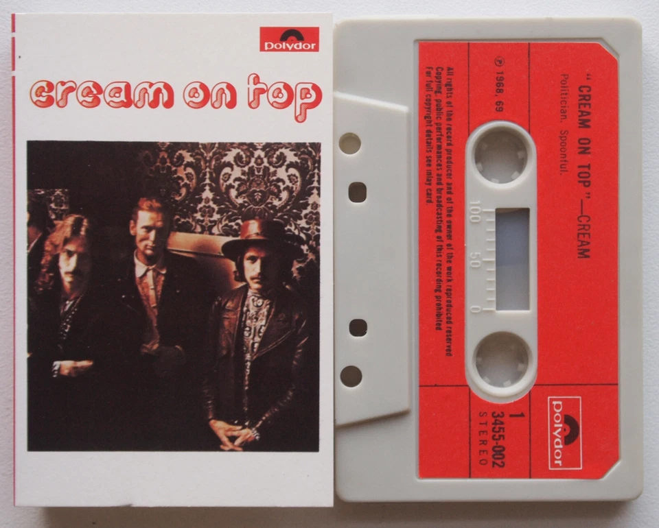 CREAM - CREAM ON TOP (POLYDOR 3455002) EARLY 70s UK CASSETTE TAPE VG  *READ* - Image 1 of 4