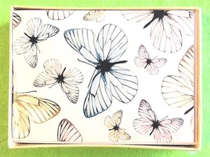 10pk BUTTERFLIES Blank Note/Greeting Cards w/ Envelopes Special Thoughts New - Picture 1 of 1