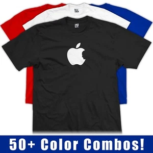 Youth Steve Jobs Tribute T-Shirt | Silhouette Apple Logo RIP Memorial Kids Tee - Picture 1 of 52