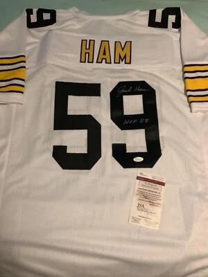 JACK HAM SIGNED JERSEY PITTSBURGH STEELERS HOF PENN STATE JSA COA - Image 1 of 2