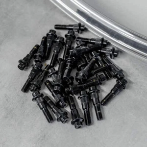 170x Black BBS RC RT 2PC Split Rim Assembly Bolts M7 30mm RC090 RC041 RC035 - Picture 1 of 2