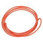 2.2 Yards 4Mm Dia Leather Cord Braided String For Diy Crafts, Orange