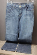 DAVID KAHN Womens 12 Jeans Gold Thread High Rise Straight Fleur De Lis pocket