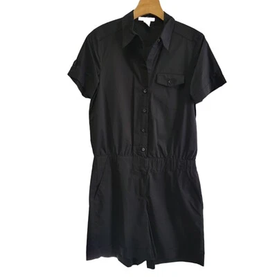 NY Collection Jumper Jumpsuit Shorts Dressy Black Sz Small Excellent Condition - Image 1 of 4