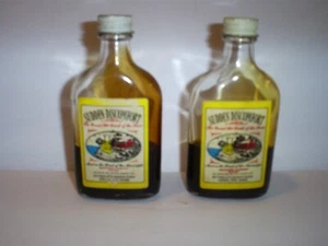 Two Vintage Sudden Discomfort Pure Maple Syrup 1.5 OZ Bottles - Picture 1 of 2