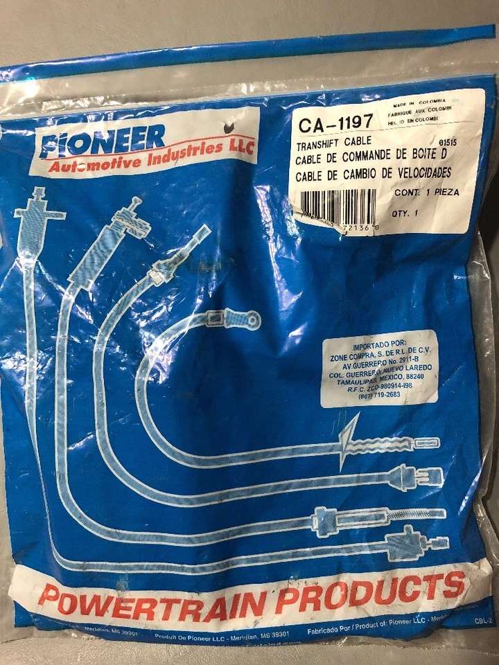Cable de transmisión automática automotriz Ford F-150 1992-1996 Pioneer CA-1197 Foto 1 de 4