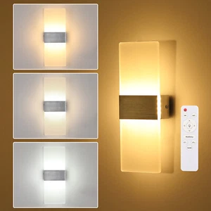 Lámpara de Pared LED Lámpara de Pared Interior Regulable Pasillo Foco Up Down Lámpara de Pared con NUEVO - Imagen 1 de 20