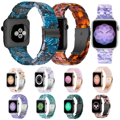 Fashion Resin Band for Apple Watch Series 10 9 8 7 6 5 SE 49-38mm Strap Bracelet - Image 1 of 4