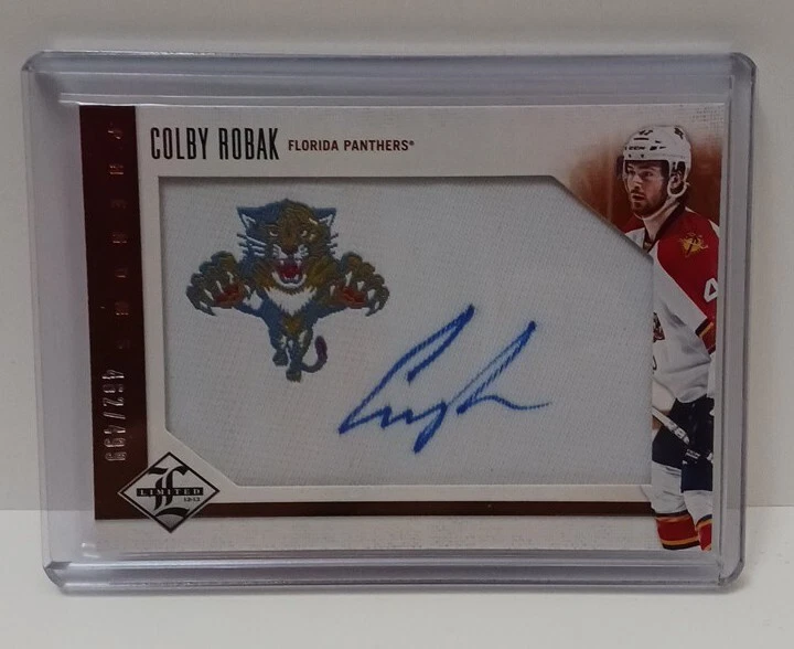 2012-13 PANINI LIMITED PHENOMS COLBY ROBAK AUTO RC 462/499 FLORIDA PANTHERS