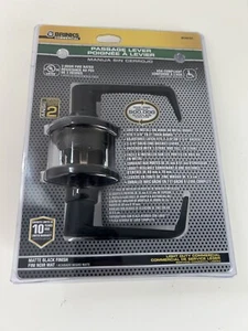BRINKS Commercial Passage Door Lever BC4010 Matte Black Finish Knob - Picture 1 of 7