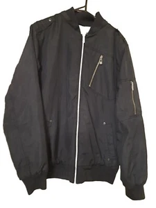 Vintage Ripcurl mens Jacket size Medium Black Zips Casual Padded Coat - Picture 1 of 10