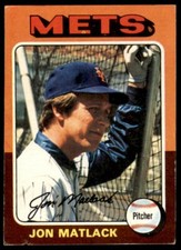 1975 Topps #290 Jon Matlack New York Mets