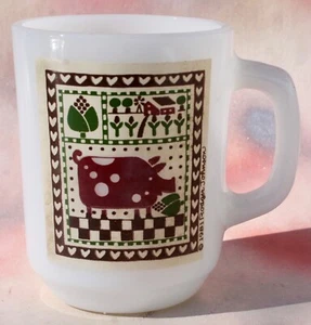 Taza de café taza de té de café vaso de leche de colección con patrón de cerdo de campo, 10 oz - Imagen 1 de 9