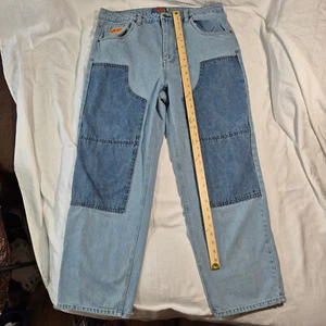 VTG EMPYRE RELAX Jeans Double Knee Baggy Y2K Skate Hip Hop 5 Pocket Sz 36 - Picture 1 of 21