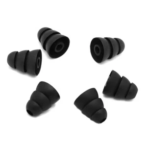 3 Pairs Three Layer Silicone In-Ear Earphones Cover Earbud Tips Earplug E6C1 - Picture 1 of 9