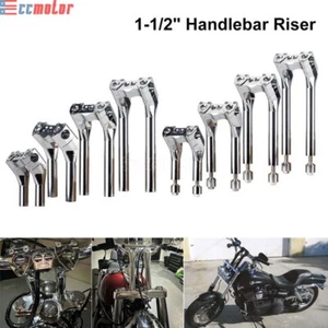 Elevador de manillar retroceso estilo club de 1-1/2" para Harley Softail Dyna Sportster 883 - Imagen 1 de 51