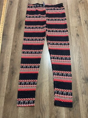 True Rock Pants, Women's Size L/XL, Red Blue White, Aztec, Pull On, Leggings - Image 1 of 4