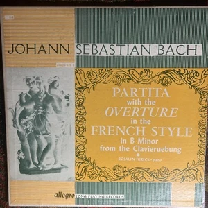 BACH - Partita w/ the Overture in the French Style TURECK EX/EX Classical Vinyl - Picture 1 of 8