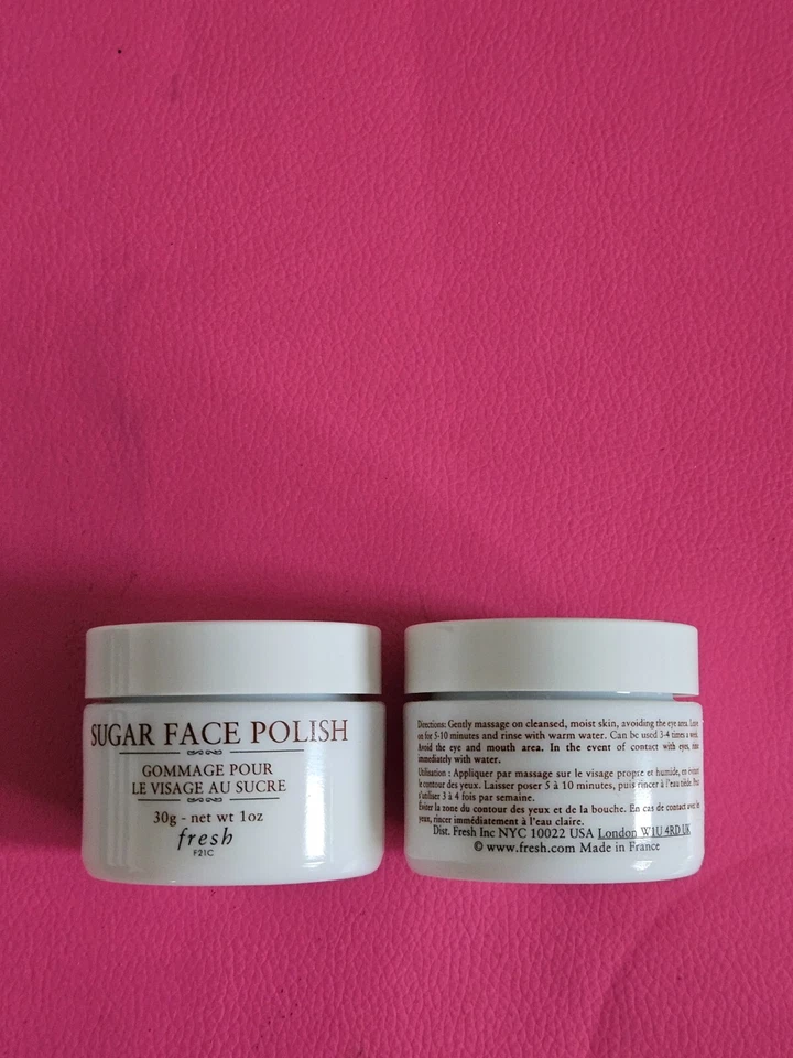 2x Esmalte facial de azúcar fresca Gommage Verter ~ 1 oz/30 g cada uno ~ Nuevo sin caja Foto 1 de 1