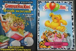 GARBAGE PAIL KIDS 2022 Bookworms carta "Nero" #18b "POO BARRY" - Foto 1 di 4