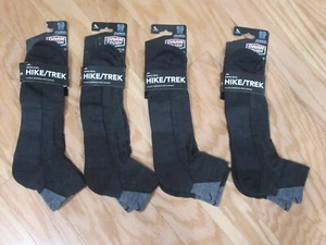 Darn Tough Mens Merino Wool Hike Trek 1/4 Socks Black XXL 15-17 ~~4 PAIRS~~ - Picture 1 of 6