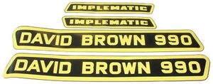 Aufkleber Decal Kit für David Brown 990 Implematic - Picture 1 of 1
