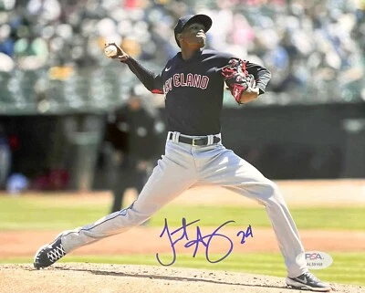 Triston McKenzie Signed Autographed Cleveland Guardians 8x10 Photo PSA/DNA - Image 1 of 2