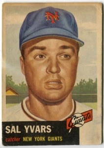 1953 Topps #11 Sal Yvars New York Giants - Picture 1 of 2