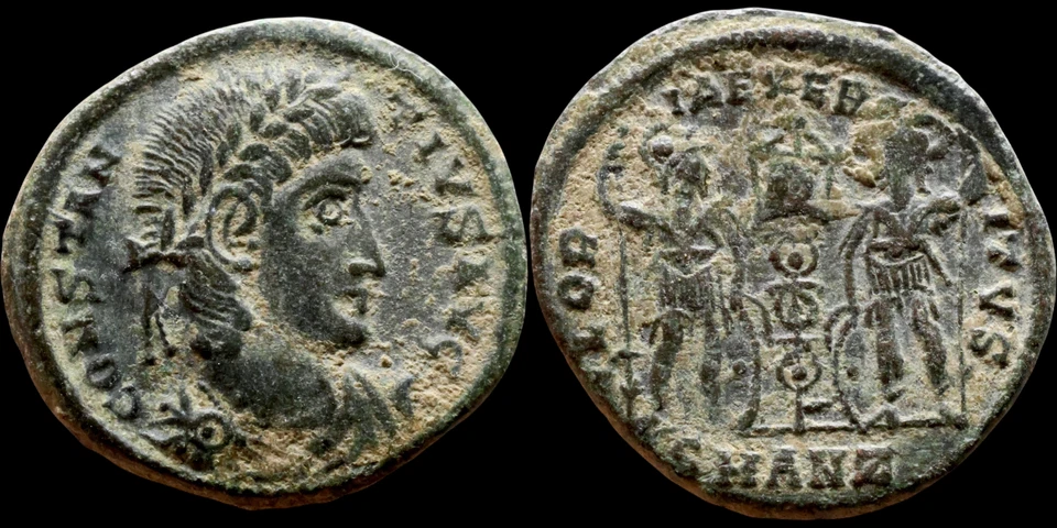 Constantius II (324 - 361 AD) Ancient Roman coin. Æ 16 mm. 1,52 gramm. #1402 - Image 1 of 1