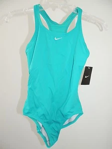 NWT Youth Girls Size 14 * NIKE * 1-Piece Swimsuit Teal Whole Piece - Picture 1 of 3