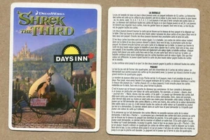 SHREK der 3. 2007 Days Inn & DreamWorks Französische Regeln TAUSCH PROMO SPIELKARTE - Bild 1 von 2