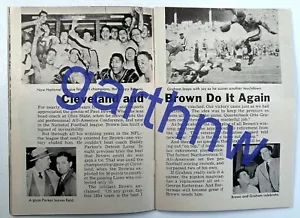 CLEVELAND BROWNS RARE 1954 NFL CHAMPIONSHIP PICTORIAL vs DETROIT LIONS * PAUL - Picture 1 of 1