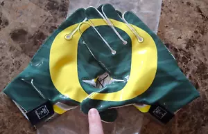 NIKE VAPOR FLY NCAA OREGON DUCKS RECEIVER FOOTBALL GLOVES ADULT MEDIUM, NWT - Picture 1 of 3