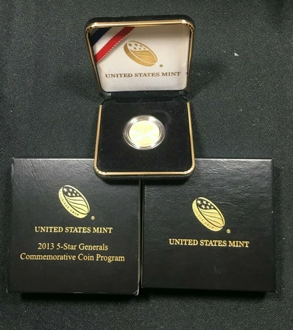 2013 US mint $5 gold Commemorative. (29) 5-star general. W/OGP Cover