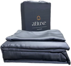 Premium Viscose Bamboo Sheet Set, 4 Piece Set, Exquisitely Soft, Slate Blue - Picture 1 of 7