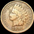1901 NATIVE AMERICAN INDIAN HEAD PENNY RARE US COIN 123 YEAR OLD  NO RESERVE