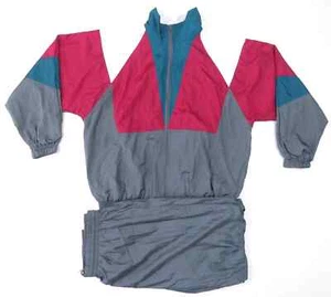 Pantalones Chaqueta Bombardero Rompevientos Cremallera Completa Bloque Color Multicolor De Colección - Imagen 1 de 12