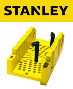 STANLEY Clamping Mitre Box Angle Saw Guide Sawing Skirting Coving Wood, 120112 - Picture 1 of 3