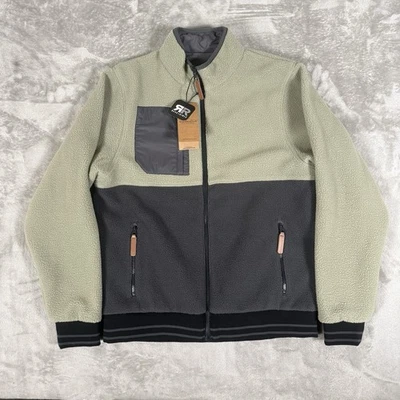 Sun mountain Jacket Reversible Letterman Men’s Medium Gold Full zip Pullover New - Image 1 of 4