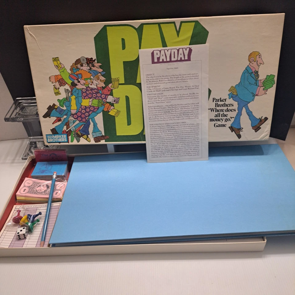 Vintage 1975 PAYDAY Board Game Classic Edition Parker Brothers - 100% Complete! - Image 1 of 4