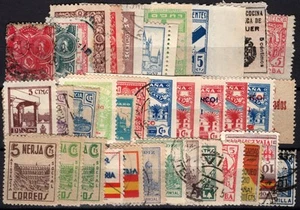 1936.Lote de Viñetas Locales Benéficas.Guerra Civil Española.Diversas calidades - Imagen 1 de 1
