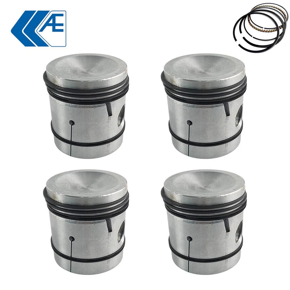 Piston & Ring Set +060" FOR Hillman Minx Mark VIII 1955-1958 1.4L 1390 - Image 1 of 1