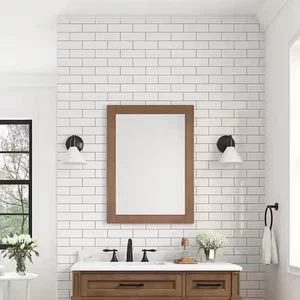 Home Decorators Caville 24"x 32" Framed Wall Mount Vanity Mirror Almond Latte - Bild 1 von 12