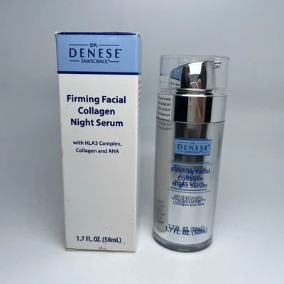 Dr. Denese Firming Facial Collagen Night Serum 1,7 fl oz Novo Cuidados com a Pele Rosto - Imagem 1 de 2