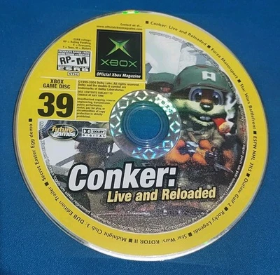 Conker: Live & Reloaded Original OG Xbox Magazine Demo Disc Only Holiday 2004 39 - Image 1 of 2
