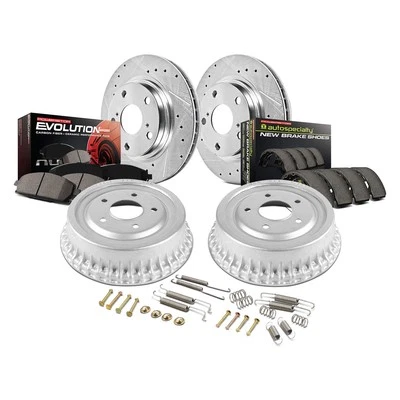 For Dodge Stratus 95-96 Brake Kit 1-Click Z23 Evolution Drilled & Slotted Disc & Foto 1 de 4