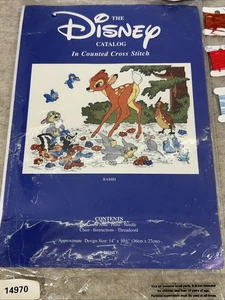 Vintage Disney Katalog Bambi gezählt Kreuzstich Set laminiert Anleitung - Bild 1 von 5