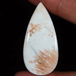 Natürlicher rosa Scolecit Birne Cabochon lose Edelstein 43,85 ct 21x46x6 mm WY33 - Bild 1 von 6